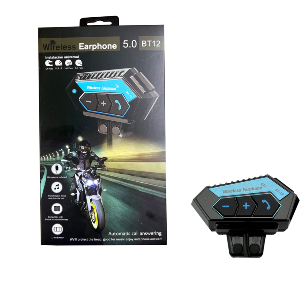 Headset for helmet Bluetooth 5.0 BT 12